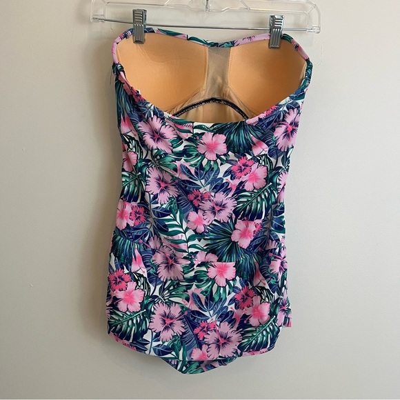 SHORE SHAPES One Piece Floral Swim Suit Size 8 - Picture 3 of 6